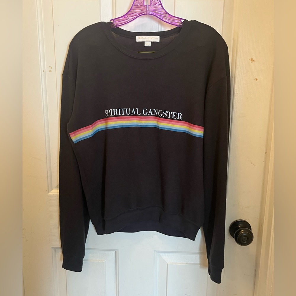 🙏🏾 VGUC Spiritual Gangster Rainbow Spellout Crew - Sz Medium